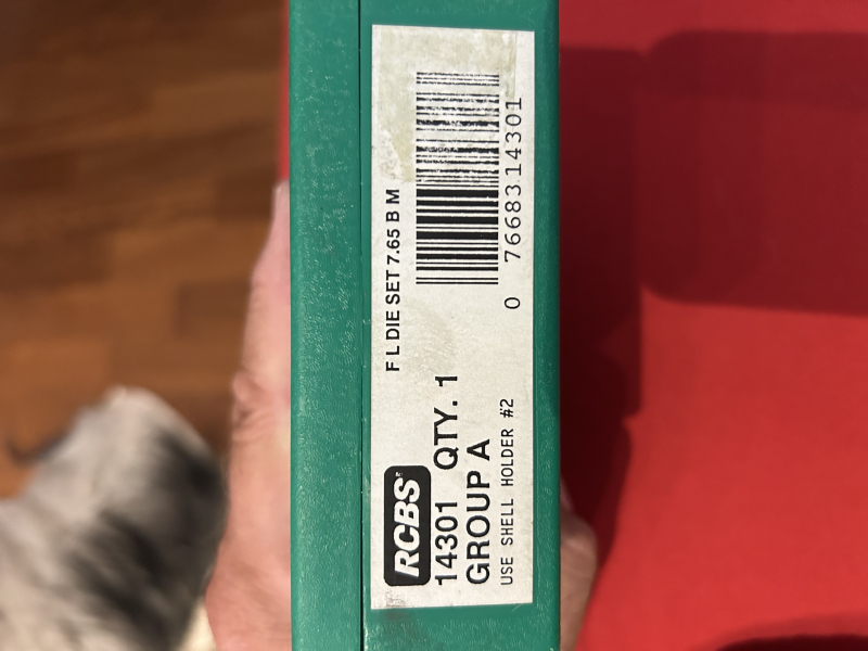 RCBS Matrizensatz 3 teilig 7.65x65 Belg. Mauser – Bild 2