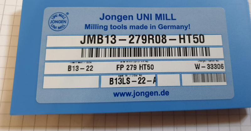 ANSCHÜTZ bietet: 10 X Jongen Wendeplatten JMB13, 279R08 HT50 Wendeschneidplatten – Bild 2