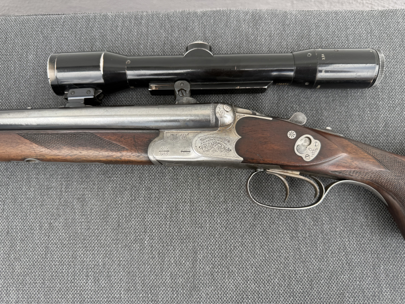 Sauer &Sohn Drilling , Zeiss ZF, Orginal Schaftkappe Sauer – Bild 3