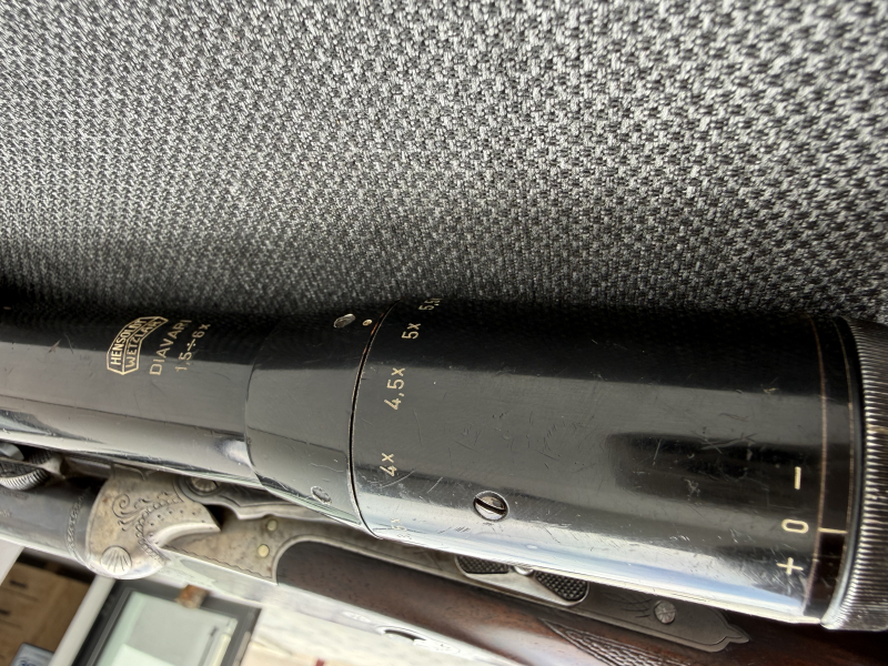 Sauer &Sohn Drilling , Zeiss ZF, Orginal Schaftkappe Sauer – Bild 4