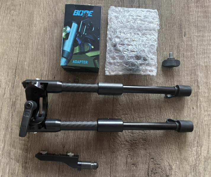 STRASSER Zweibein BONE inkl. M-LOK- Adapter und verlängertem Klemmhebel – stampa 2