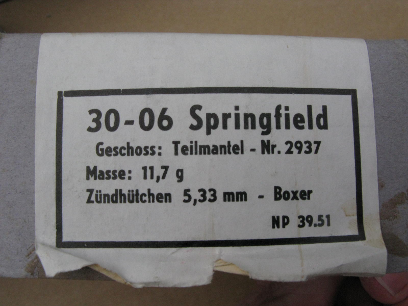 .30-06 Springfield Sellier&Bellot S&B Munition knapp 150 Schuss 11,7g Teilmantel – Bild 3