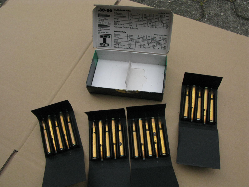 .30-06 Springfield RWS Jagdpatronen T Mantel, KS Geschoss kleine Restmenge 34 Schuss – obrázek 3