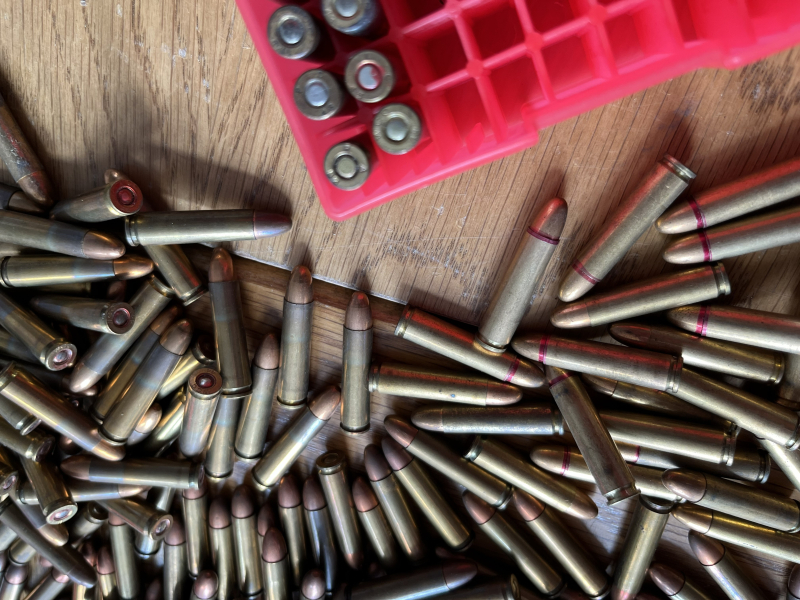 530 Patronen .30 Carbine M1 7,62x33 Teilmantel DAG WCC 43 Surplus Vollmantel – immagine 3