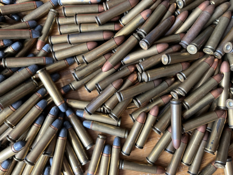 530 Patronen .30 Carbine M1 7,62x33 Teilmantel DAG WCC 43 Surplus Vollmantel – immagine 2