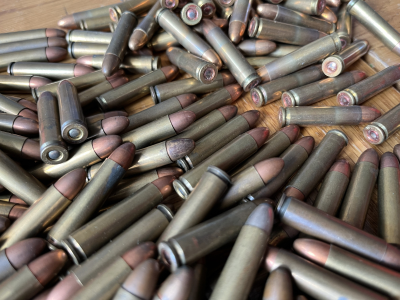 530 Patronen .30 Carbine M1 7,62x33 Teilmantel DAG WCC 43 Surplus Vollmantel – immagine 4