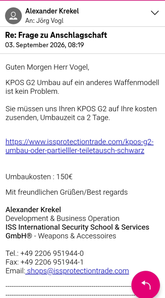 Anschlagschaft FAB Defense KPOS für Walther PDP Fullsize 5" – Bild 5