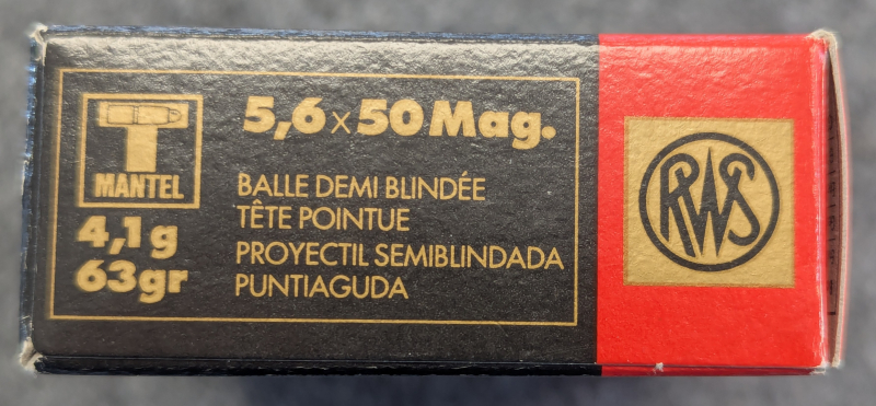 40x RWS 5,6x50 Magnum Teilmantel 4,1g / 63gr – Bild 2