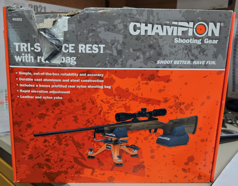 Champion Tri-Stance Rest mit Rear Bag – zdjęcie 2