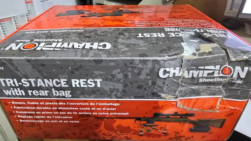 Champion Tri-Stance Rest mit Rear Bag – zdjęcie 3
