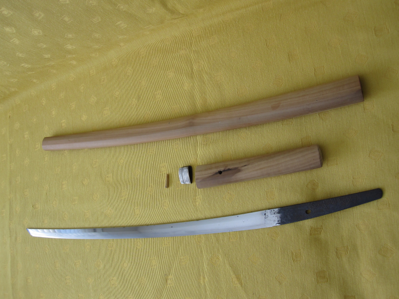 Antikes japanisches Katana in Shirasaya, signiert „ Sesshū ju Sukemune“ 攝州住助宗 – Bild 4