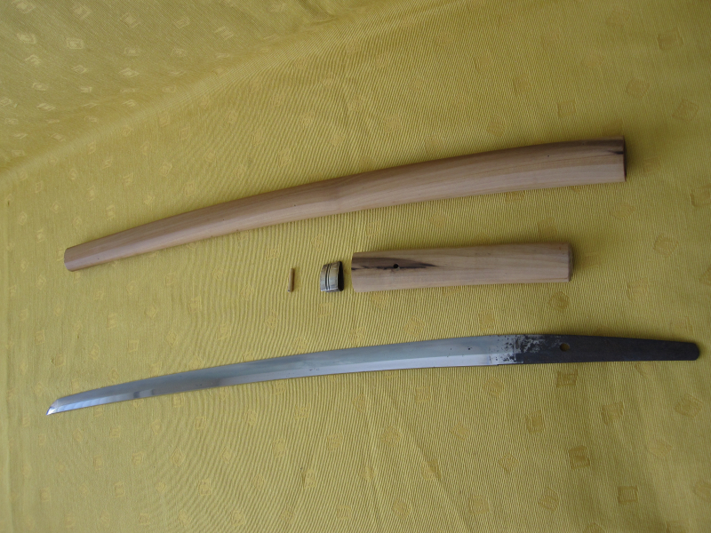Antikes japanisches Katana in Shirasaya, signiert „ Sesshū ju Sukemune“ 攝州住助宗 – Bild 3