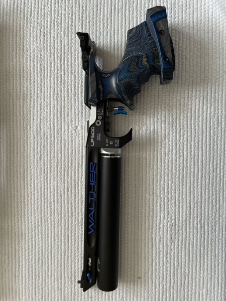 Luftpistole WALTHER LP500 EXPERT "BLUE ANGEL" MIT 1 X ALU-KARTUSCHE – obrázek 2