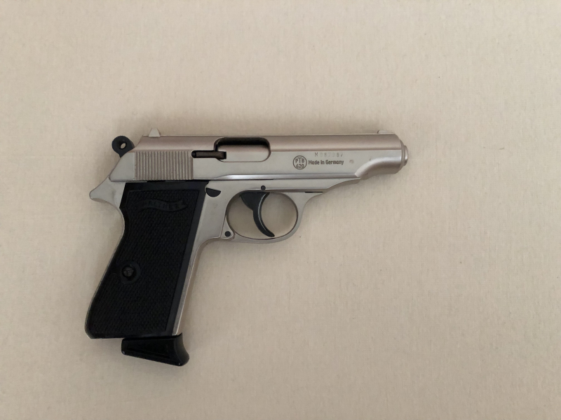 Walther PP Nickel 9mm P.A.K. PTB 620 – Bild 2