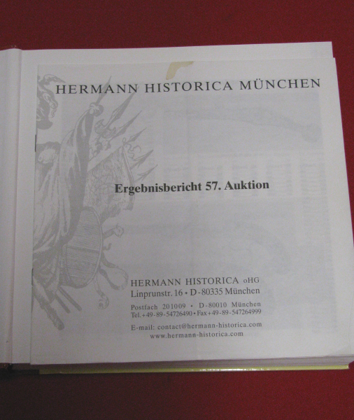 HERMANN HISTORICA MÜNCHEN 57. AUKTION / APRIL 2009 mit Ergebnisbericht – Bild 2