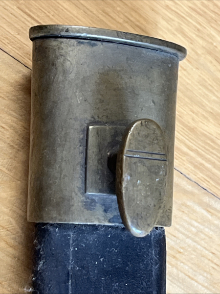 Lederscheide für Preussen Faschinenmesser 1.WK mit Truppenstempel – Bild 5