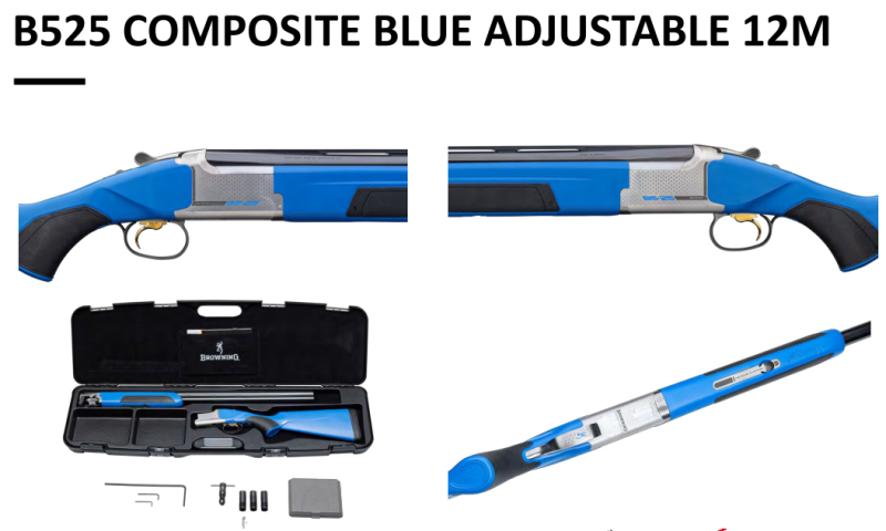 Sondermodell Browning B525 Composite Blau verst. Backe 12/76 LL 71 cm NEU WAFFEN FLÜHR ANSBACH – Bild 2
