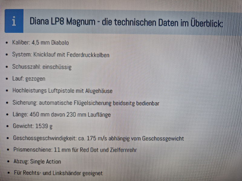 Diana LP 8 Magnum – Bild 3