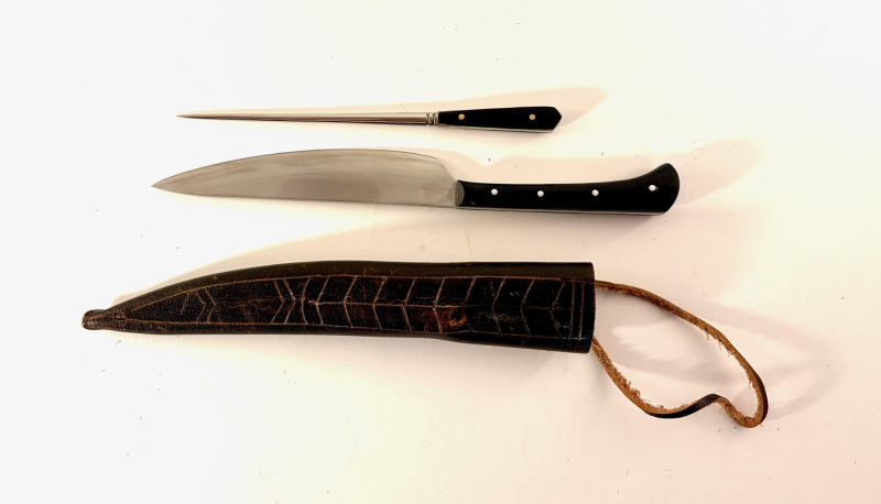 Mittelalterliches Waffen & Besteck Set – Einhandschwert, Essbesteck & Wikingermesser 69 € – Bild 3
