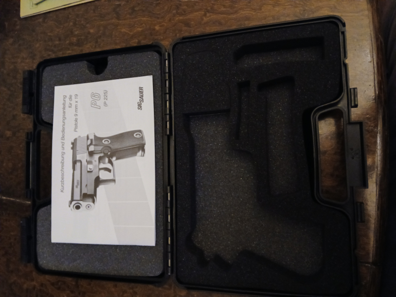 Bedienungsanleitung & Waffenkoffer für Sig Sauer P6 / P 225 – obrázek 2