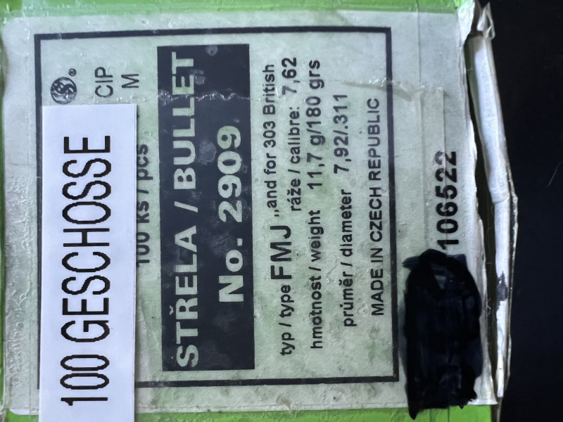 100 Geschosse S&B f..303 Brit od.7,65 Arg – Bild 2