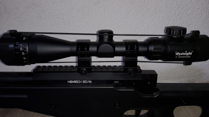 Novritsch SSG96 MK1 inkl.Ziehlfernrohr,Tripod und Schalldämpfer – nuotrauka 2