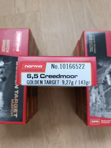 Norma Golden Target - 6,5 Creedmoor - 9,3g/143grs - 140 Stk. – Bild 2