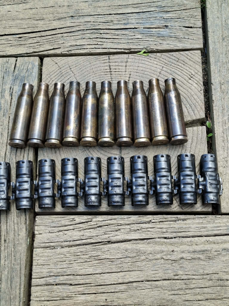 DEKO Gurt + 10X Messing Hulse - MG 151/15 - ORIGINAL WW 2 – Bild 6