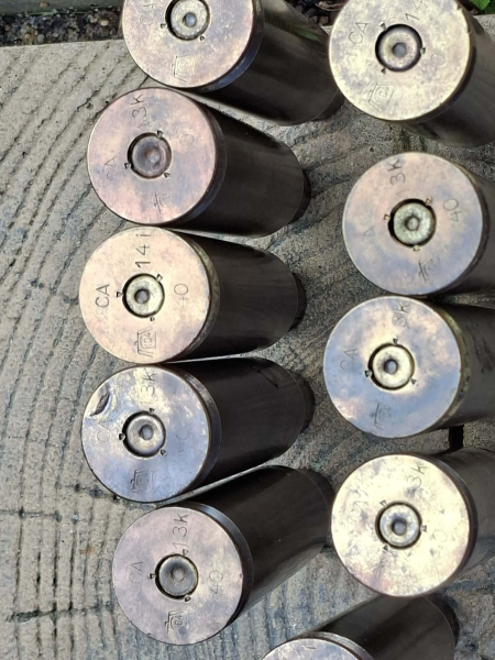 DEKO Gurt + 10X Messing Hulse - MG 151/15 - ORIGINAL WW 2 – Bild 2
