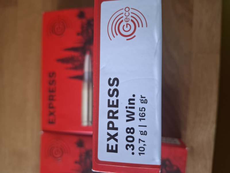 Geco Express .308 Win. 10,7g/165grs. – Bild 1