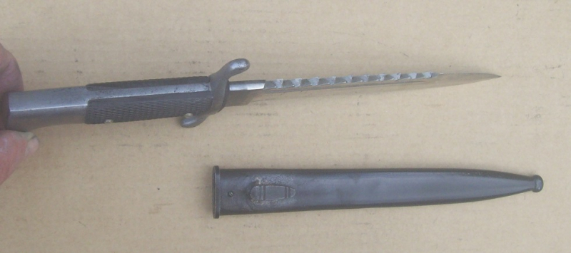 Seitengewehr Feuerwehrmit Sägeklinge 2.W.K. – Bild 3