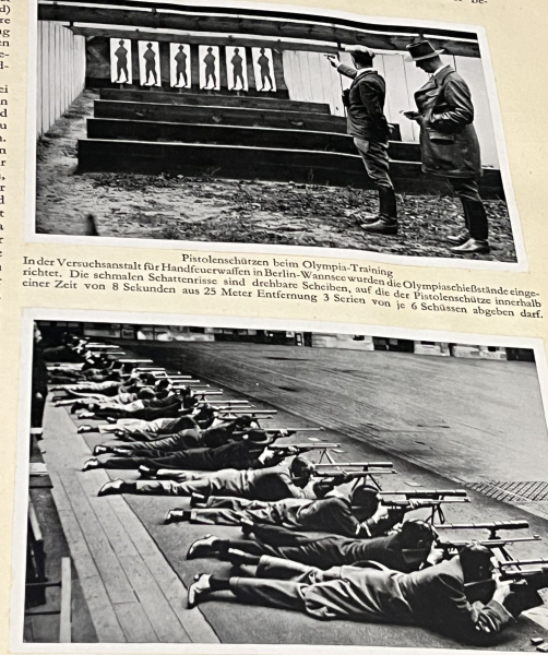 Buch Olympia 1936 elektr. Start Pistole KK Schiessen – Bild 4