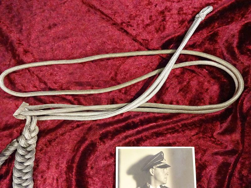 orig.Adjudantenschnur mit Trägerfoto 3.Reich Luftwaffe – Bild 4