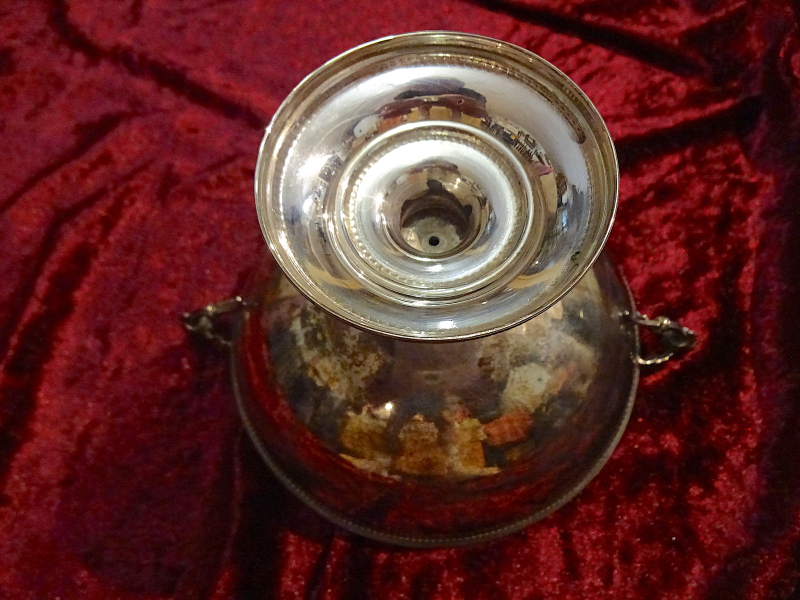 Sterling 925 antike Silberschale mit Schwanenhenkel – Bild 4