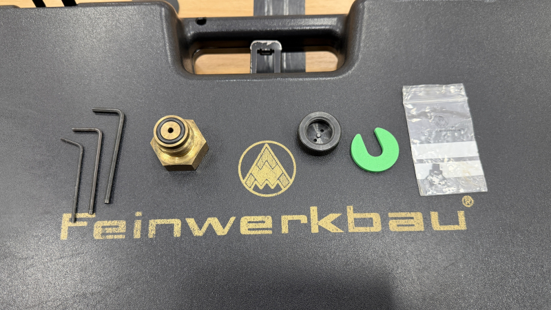 Feinwerkbau P34 Match Luftpistole PCP – Service, Kartusche bis 2032, umfangreiches Zubehör + Ersatzt – Bild 4