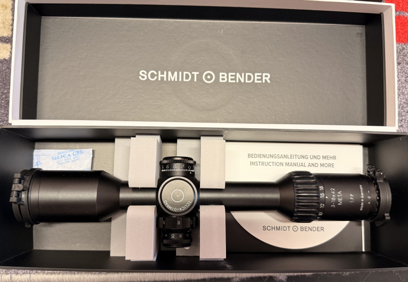 Neuware -- Schmidt&Bender Meta 3-18x42 FFP also 1.BE SBX Leucht 0,1 mrad NEU TOP PREIS – Bild 2