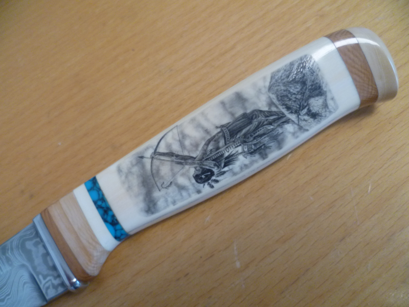 Sammlermesser Scrimshaw Dorinel Stoica – Bild 2