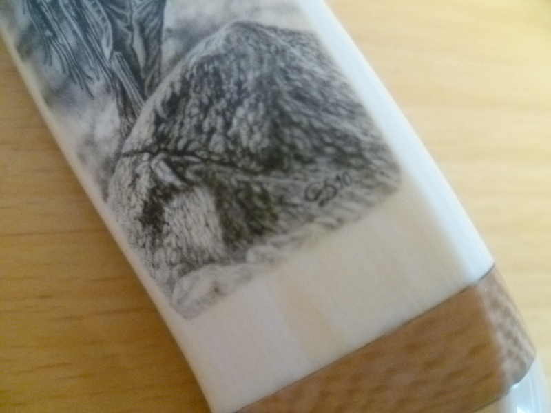 Sammlermesser Scrimshaw Dorinel Stoica – Bild 5