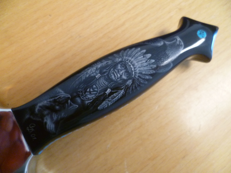 Sammlermesser Scrimshaw Dorinel Stoica – Bild 5