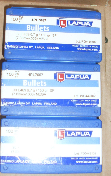 300 Lapua .30 Geschosse 150gr SP Mega – Bild 1