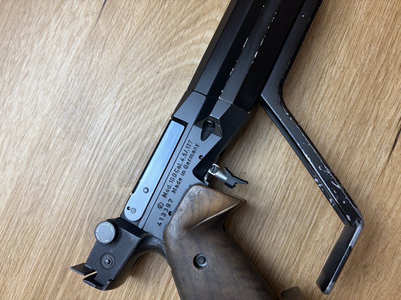 Pistole Feinwerkbau Mod. 100 Kal. 4,5/.177 ++ SEHR GUTER ZUSTAND ++ – Bild 5