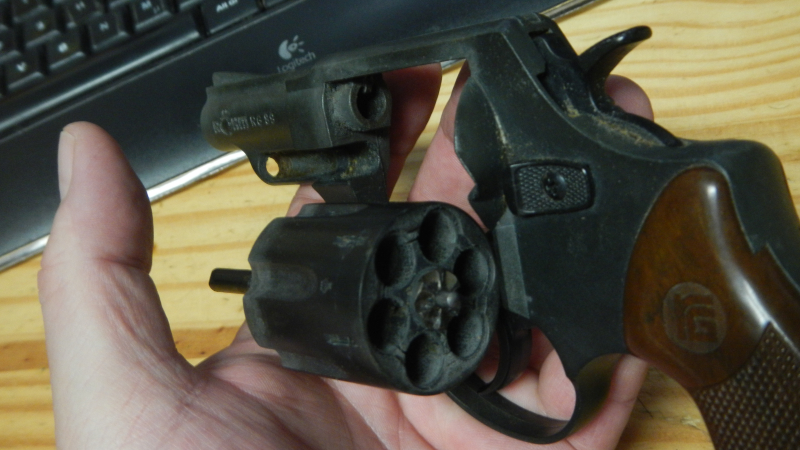 Schreckschuß Revolver Röhm RG 89 / Kaliber 9mm R Knall PTB 451 stärker gebraucht – Bild 5