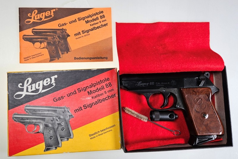 original RÖHM, OVP, Luger 88, 8mm Knall – Bild 1