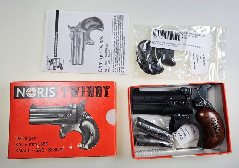 RÖHM im Auftrag von NORIS, TWINNY, Derringer, 9mm Knall – Bild 1