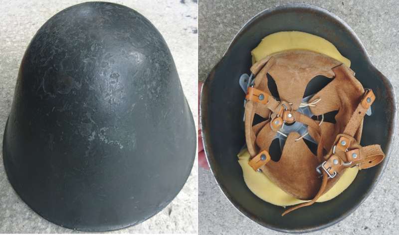 DDR: Orig. NVA-Stahlhelm – Bild 2