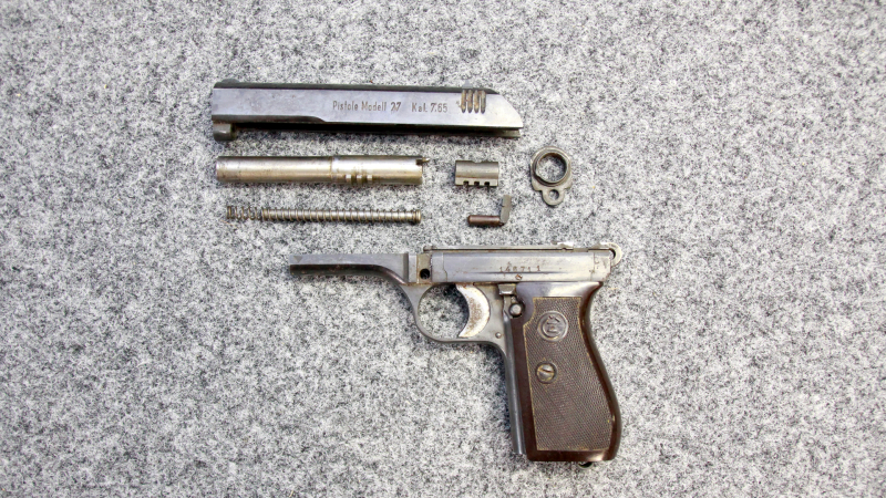 Pistole Modell 27 (CZ 27) Kal. 7,65mm – Böhmische Waffenfabrik Prag / Wehrmacht WaA76 – Bild 5