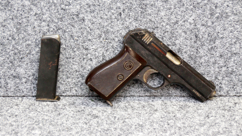Pistole Modell 27 (CZ 27) Kal. 7,65mm – Böhmische Waffenfabrik Prag / Wehrmacht WaA76 – Bild 2