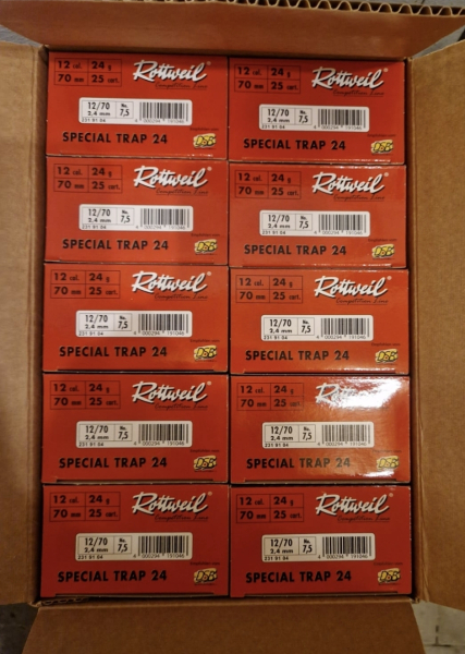 250 Schuss Rottweil Special Trap 24 Kaliber 12/70 – Bild 2