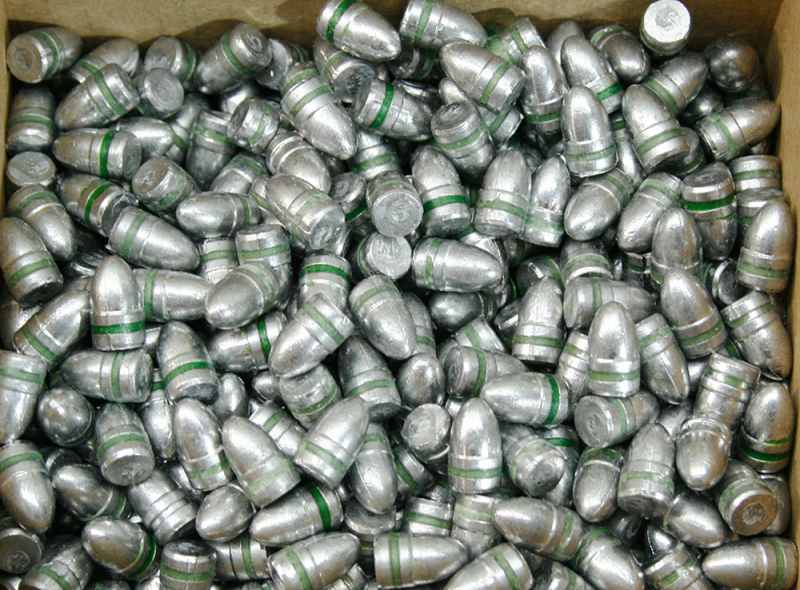 500 Stück NEUE BALLEUROPE BLEI Geschosse .356 9mm 124gr 8g RN-BB mit Fettrille Blei Rundkopf 0910FB – Bild 1