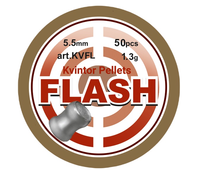 Kvintor Flash Kwintor Flash Knall Diabolos 5,5 mm .22 50 Stück 1,3 Gramm für Luftgewehr Luftpistolen – Bild 1